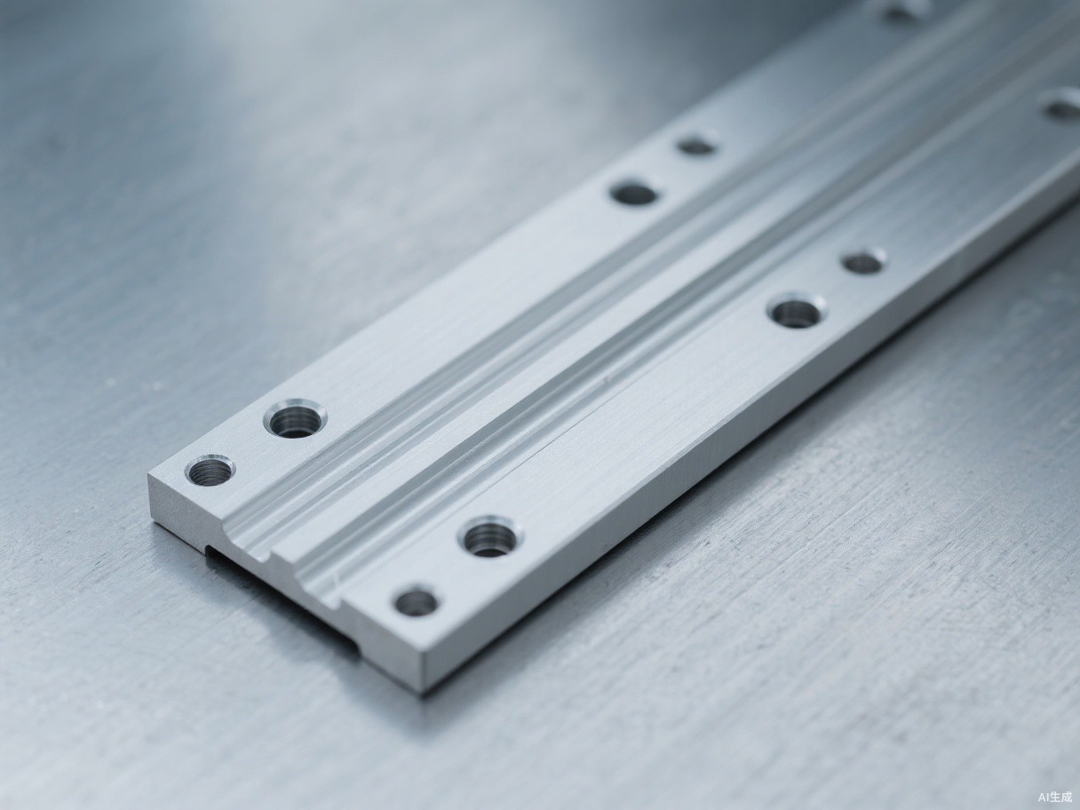 CNC milled aluminum bracket (illustrative image)